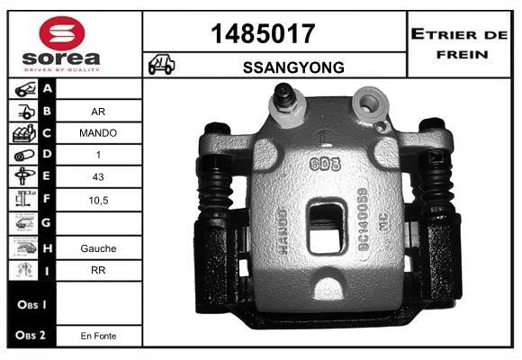SNRA 1485017 Brake caliper 1485017: Buy near me in Poland at 2407.PL - Good price!