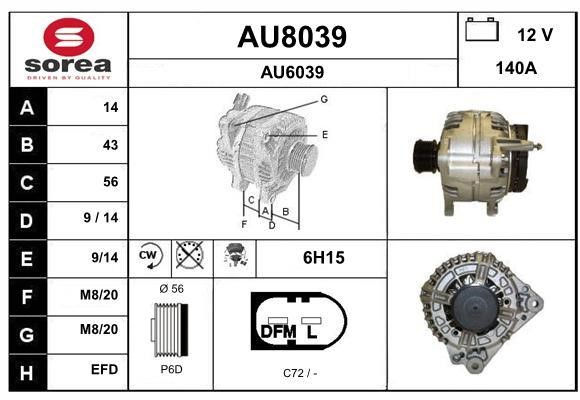 SNRA AU8039 Generator AU8039: Kaufen Sie zu einem guten Preis in Polen bei 2407.PL!