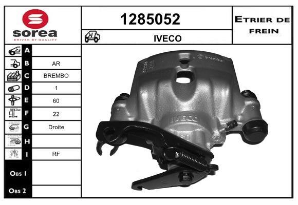 SNRA 1285052 Brake caliper rear right 1285052: Buy near me in Poland at 2407.PL - Good price!