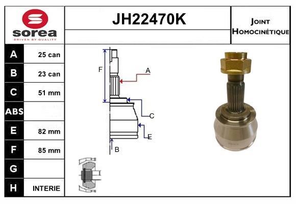 SNRA JH22470K CV joint JH22470K: Buy near me in Poland at 2407.PL - Good price!