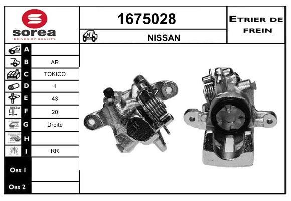 SNRA 1675028 Brake caliper 1675028: Buy near me in Poland at 2407.PL - Good price!
