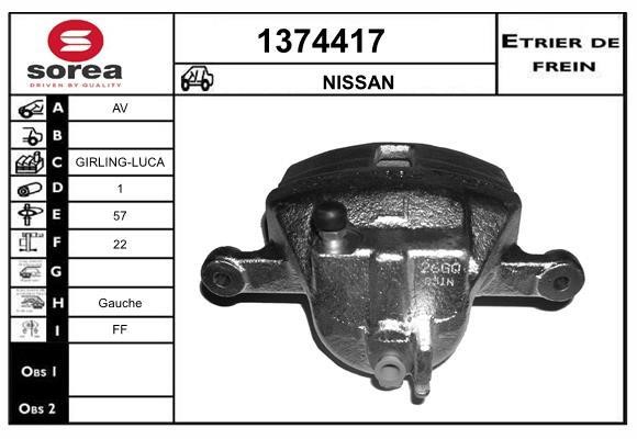 SNRA 1374417 Суппорт тормозной 1374417: Отличная цена - Купить в Польше на 2407.PL!