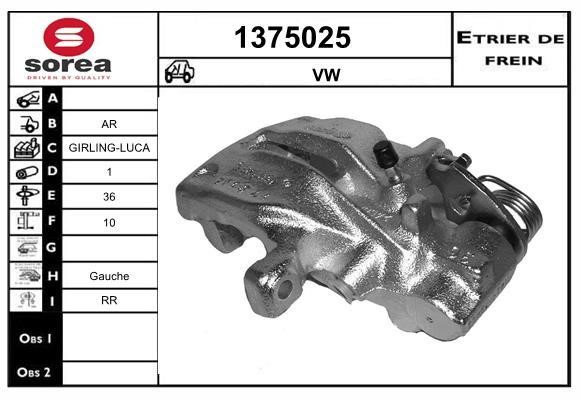SNRA 1375025 Суппорт тормозной 1375025: Отличная цена - Купить в Польше на 2407.PL!