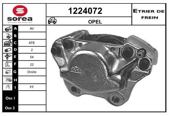 SNRA 1224072 Brake caliper 1224072: Buy near me in Poland at 2407.PL - Good price!
