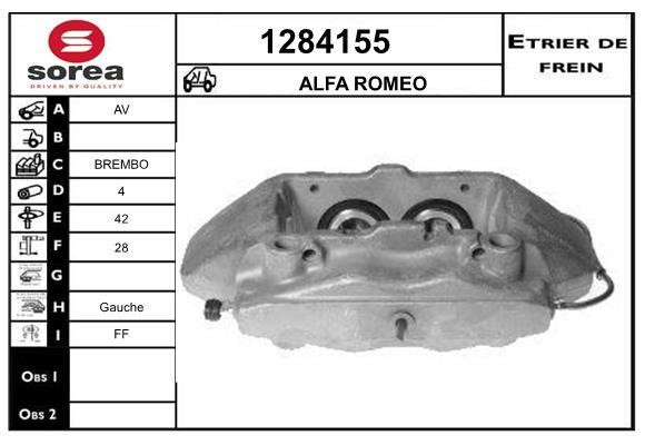 SNRA 1284155 Суппорт тормозной передний левый 1284155: Отличная цена - Купить в Польше на 2407.PL!
