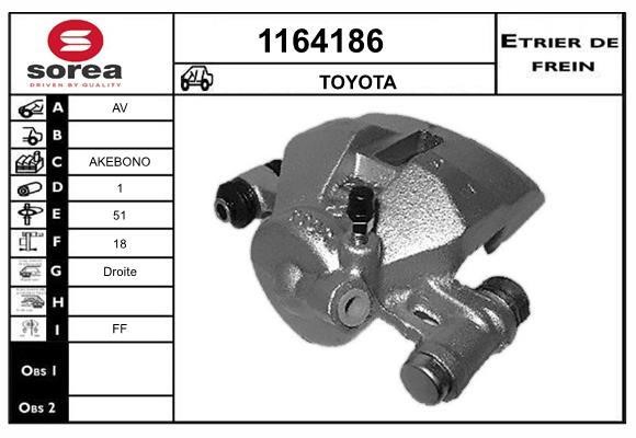 SNRA 1164186 Суппорт тормозной передний правый 1164186: Отличная цена - Купить в Польше на 2407.PL!