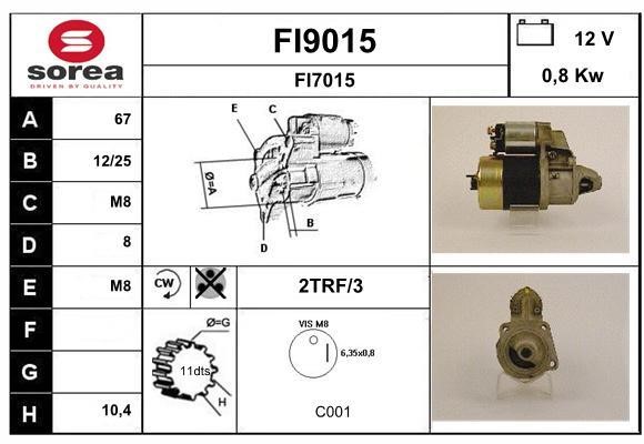 SNRA FI9015 Starter FI9015: Buy near me at 2407.PL in Poland at an Affordable price!