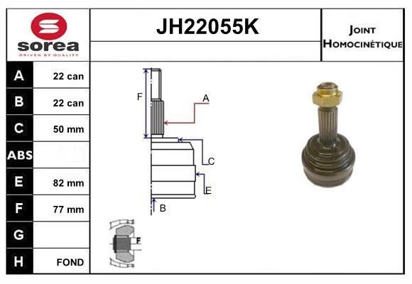 SNRA JH22055K CV joint JH22055K: Buy near me in Poland at 2407.PL - Good price!