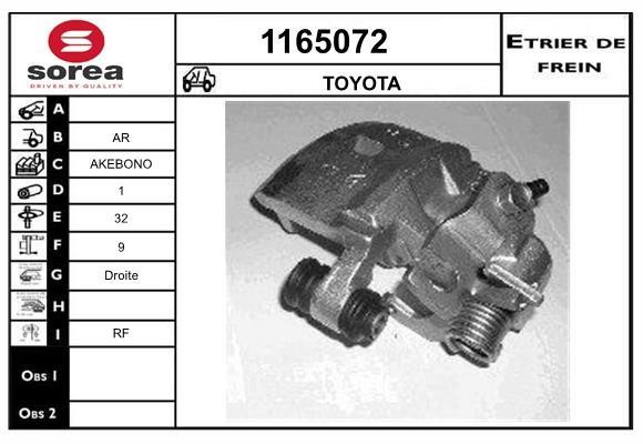 SNRA 1165072 Суппорт тормозной задний правый 1165072: Отличная цена - Купить в Польше на 2407.PL!