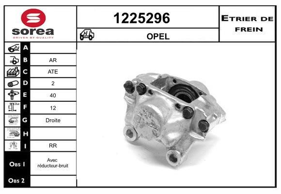 SNRA 1225296 Brake caliper rear right 1225296: Buy near me at 2407.PL in Poland at an Affordable price!