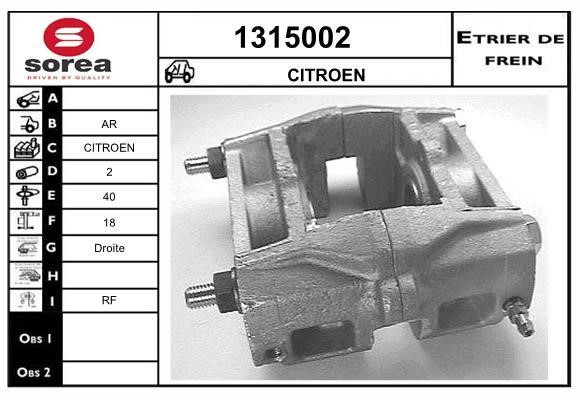 SNRA 1315002 Суппорт тормозной 1315002: Отличная цена - Купить в Польше на 2407.PL!