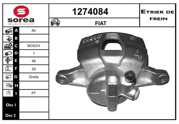SNRA 1274084 Brake caliper front right 1274084: Buy near me in Poland at 2407.PL - Good price!