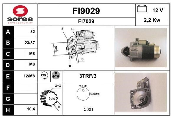 SNRA FI9029 Starter FI9029: Buy near me in Poland at 2407.PL - Good price!