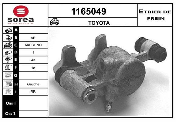 SNRA 1165049 Bremssattel 1165049: Kaufen Sie zu einem guten Preis in Polen bei 2407.PL!