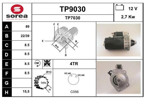 SNRA TP9030 Starter TP9030: Buy near me at 2407.PL in Poland at an Affordable price!