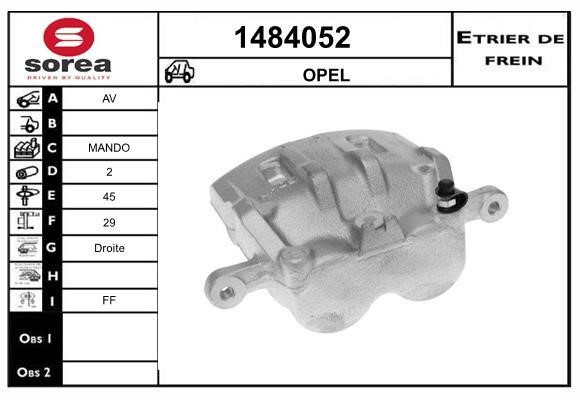 SNRA 1484052 Brake caliper front right 1484052: Buy near me in Poland at 2407.PL - Good price!