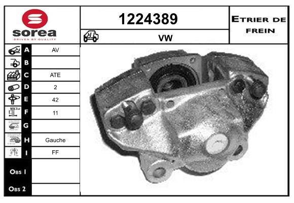 SNRA 1224389 Brake caliper 1224389: Buy near me in Poland at 2407.PL - Good price!