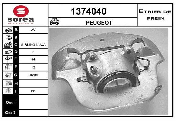 SNRA 1374040 Brake caliper 1374040: Buy near me in Poland at 2407.PL - Good price!