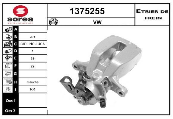 SNRA 1375255 Brake caliper 1375255: Buy near me in Poland at 2407.PL - Good price!