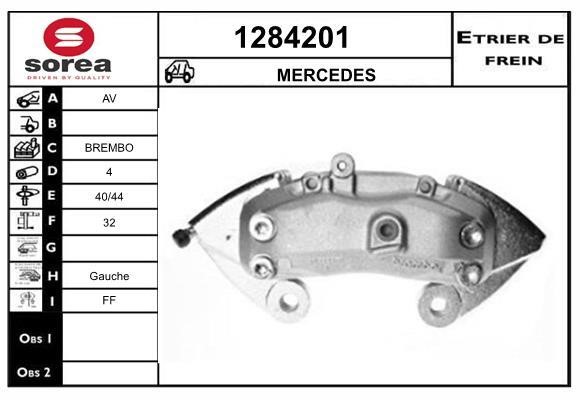 SNRA 1284201 Brake caliper 1284201: Buy near me in Poland at 2407.PL - Good price!