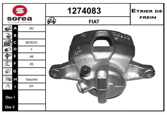 SNRA 1274083 Brake caliper front left 1274083: Buy near me in Poland at 2407.PL - Good price!