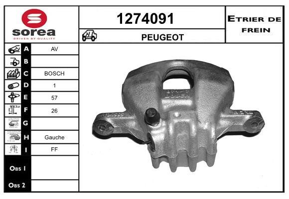 SNRA 1274091 Bremssattel vorne links 1274091: Kaufen Sie zu einem guten Preis in Polen bei 2407.PL!