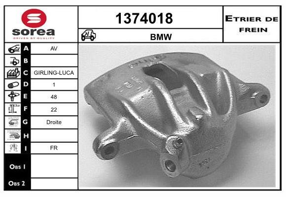 SNRA 1374018 Brake caliper 1374018: Buy near me in Poland at 2407.PL - Good price!