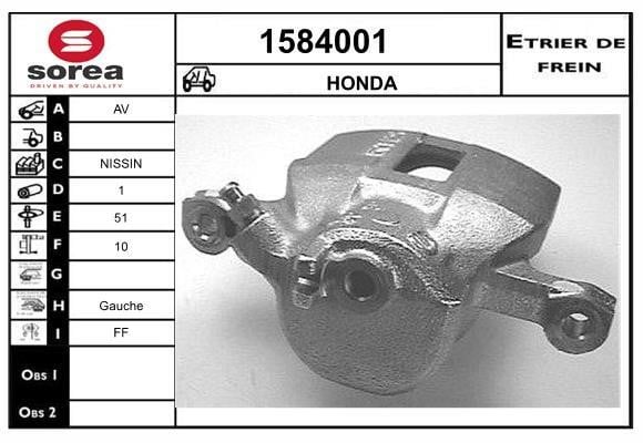 SNRA 1584001 Brake caliper 1584001: Buy near me at 2407.PL in Poland at an Affordable price!