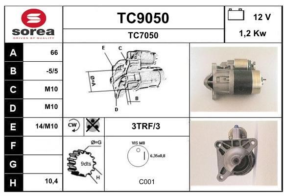 SNRA TC9050 Стартер TC9050: Отличная цена - Купить в Польше на 2407.PL!