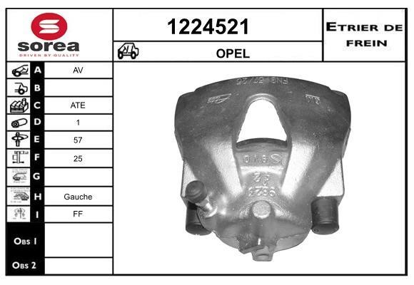 SNRA 1224521 Суппорт тормозной 1224521: Отличная цена - Купить в Польше на 2407.PL!