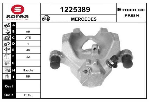 SNRA 1225389 Brake caliper rear left 1225389: Buy near me at 2407.PL in Poland at an Affordable price!