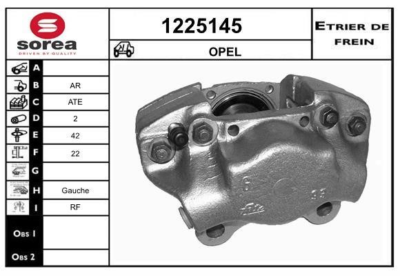 SNRA 1225145 Brake caliper 1225145: Buy near me in Poland at 2407.PL - Good price!