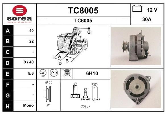 SNRA TC8005 Generator TC8005: Kaufen Sie zu einem guten Preis in Polen bei 2407.PL!