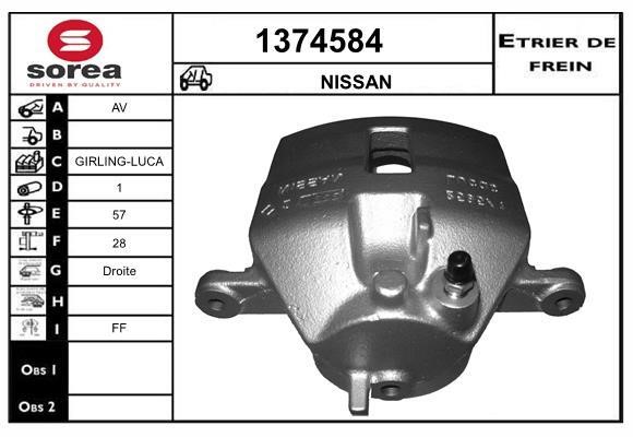 SNRA 1374584 Суппорт тормозной 1374584: Отличная цена - Купить в Польше на 2407.PL!