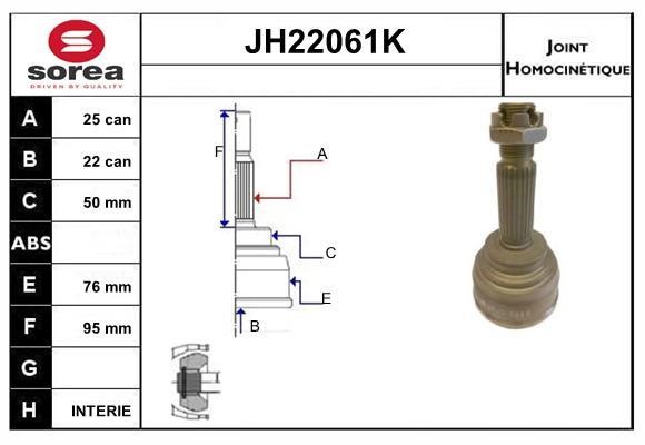 SNRA JH22061K CV joint JH22061K: Buy near me at 2407.PL in Poland at an Affordable price!