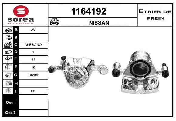 SNRA 1164192 Bremssattel 1164192: Kaufen Sie zu einem guten Preis in Polen bei 2407.PL!