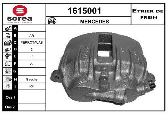 SNRA 1615001 Суппорт тормозной 1615001: Отличная цена - Купить в Польше на 2407.PL!