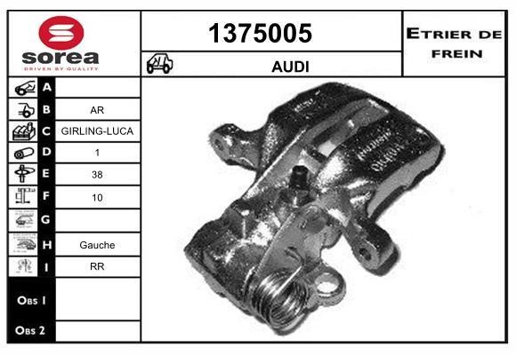 SNRA 1375005 Суппорт тормозной задний левый 1375005: Отличная цена - Купить в Польше на 2407.PL!