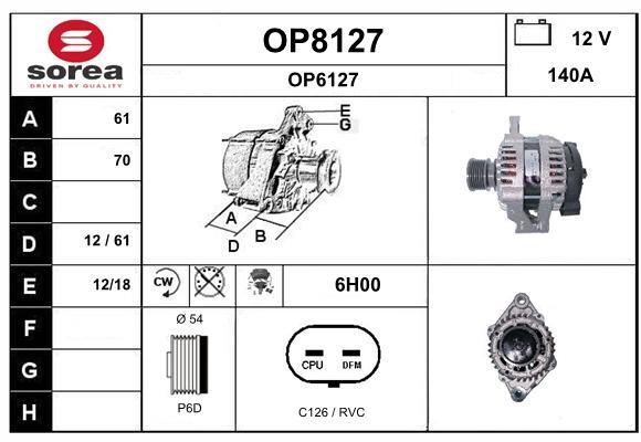 SNRA OP8127 Генератор OP8127: Отличная цена - Купить в Польше на 2407.PL!
