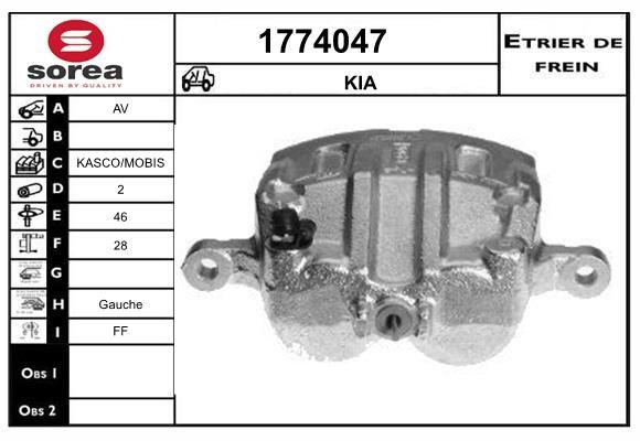 SNRA 1774047 Суппорт тормозной 1774047: Отличная цена - Купить в Польше на 2407.PL!