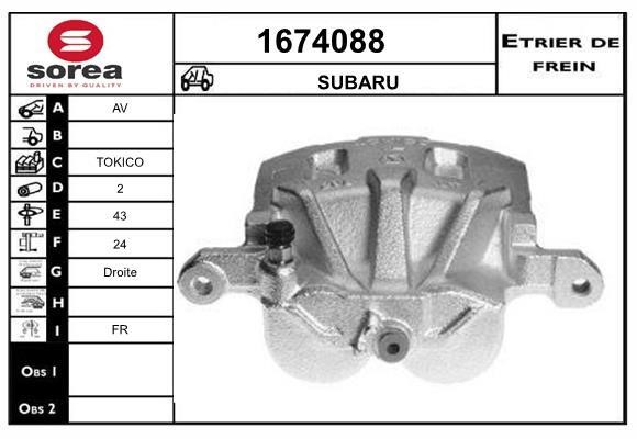 SNRA 1674088 Суппорт тормозной передний правый 1674088: Отличная цена - Купить в Польше на 2407.PL!