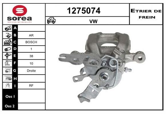 SNRA 1275074 Brake caliper 1275074: Buy near me in Poland at 2407.PL - Good price!