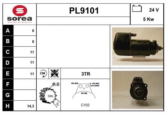 SNRA PL9101 Rozrusznik PL9101: Dobra cena w Polsce na 2407.PL - Kup Teraz!