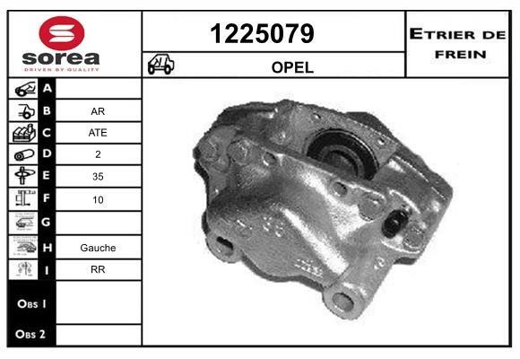 SNRA 1225079 Brake caliper 1225079: Buy near me in Poland at 2407.PL - Good price!