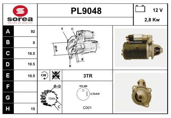 SNRA PL9048 Starter PL9048: Buy near me in Poland at 2407.PL - Good price!