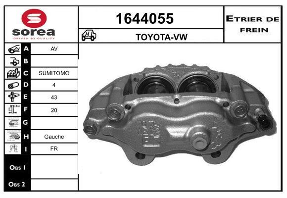 SNRA 1644055 Brake caliper front left 1644055: Buy near me in Poland at 2407.PL - Good price!