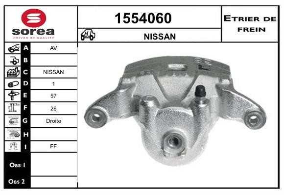 SNRA 1554060 Brake caliper front right 1554060: Buy near me in Poland at 2407.PL - Good price!