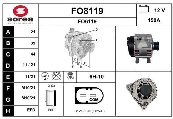 SNRA FO8119 Generator FO8119: Kaufen Sie zu einem guten Preis in Polen bei 2407.PL!
