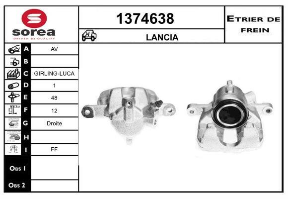 SNRA 1374638 Суппорт тормозной 1374638: Отличная цена - Купить в Польше на 2407.PL!