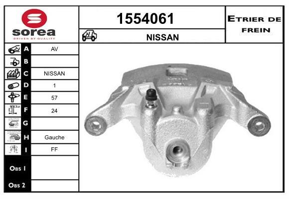 SNRA 1554061 Brake caliper front left 1554061: Buy near me at 2407.PL in Poland at an Affordable price!